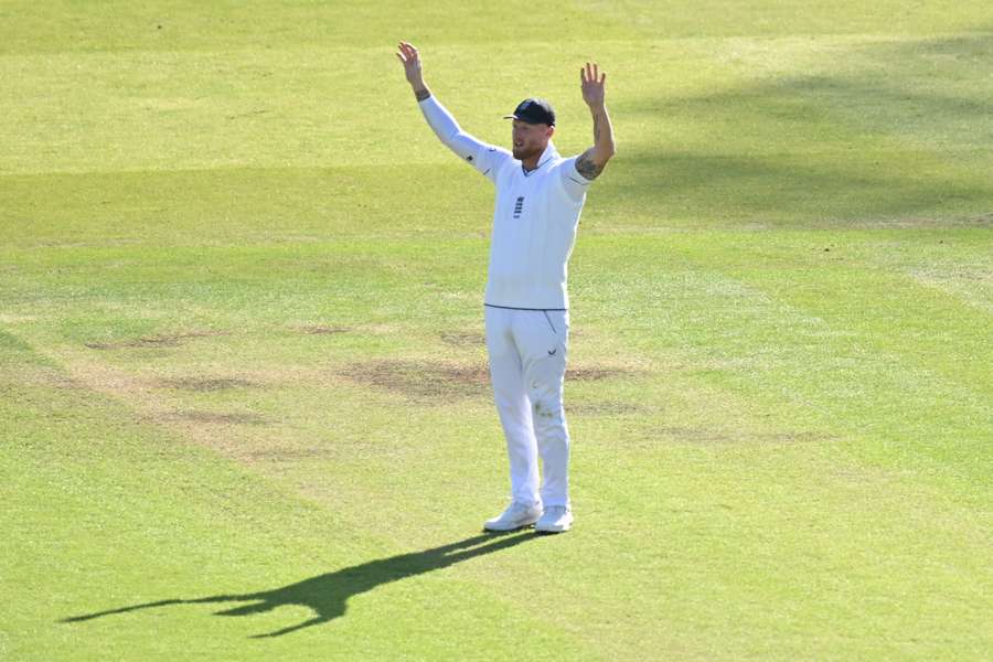 England captain Ben Stokes alters the field