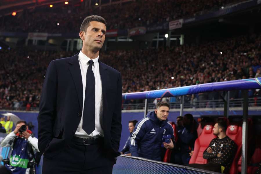 Thiago Motta in panchina contro il Lipsia