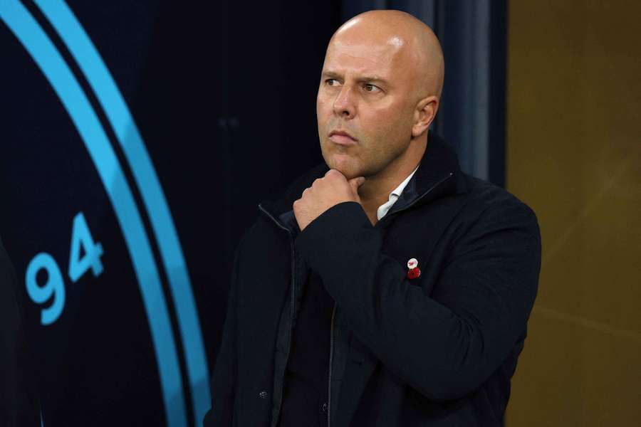 Arne Slot watches on Arne Slot watches on