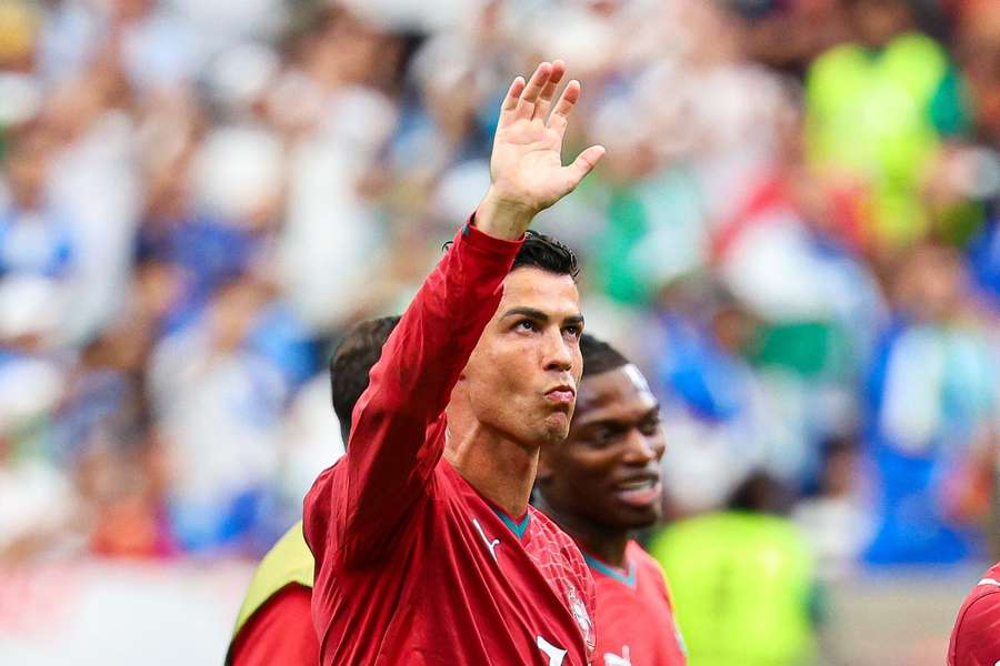 Cristiano Ronaldo after the game Cristiano Ronaldo after the game