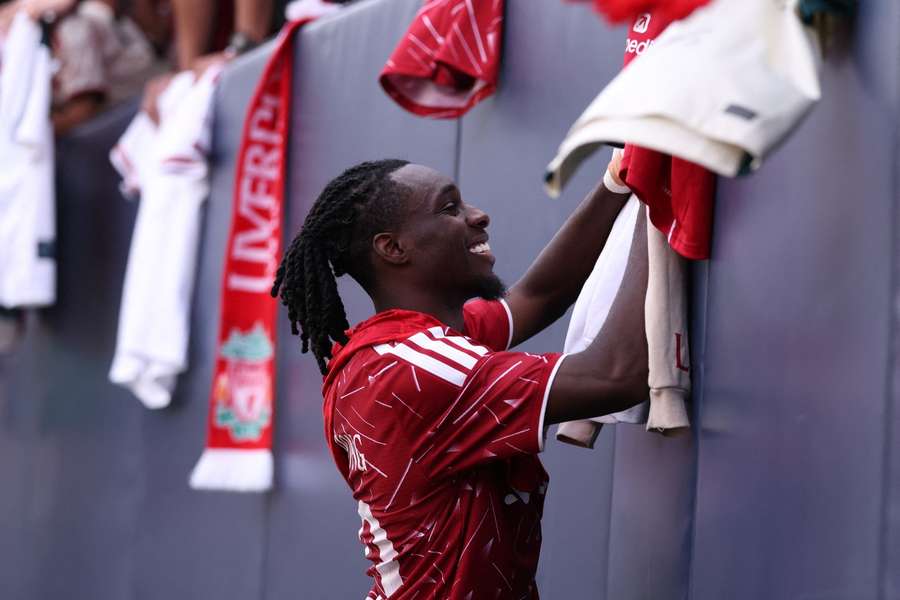 Liverpool defender Jeremie Frimpong Liverpool defender Jeremie Frimpong