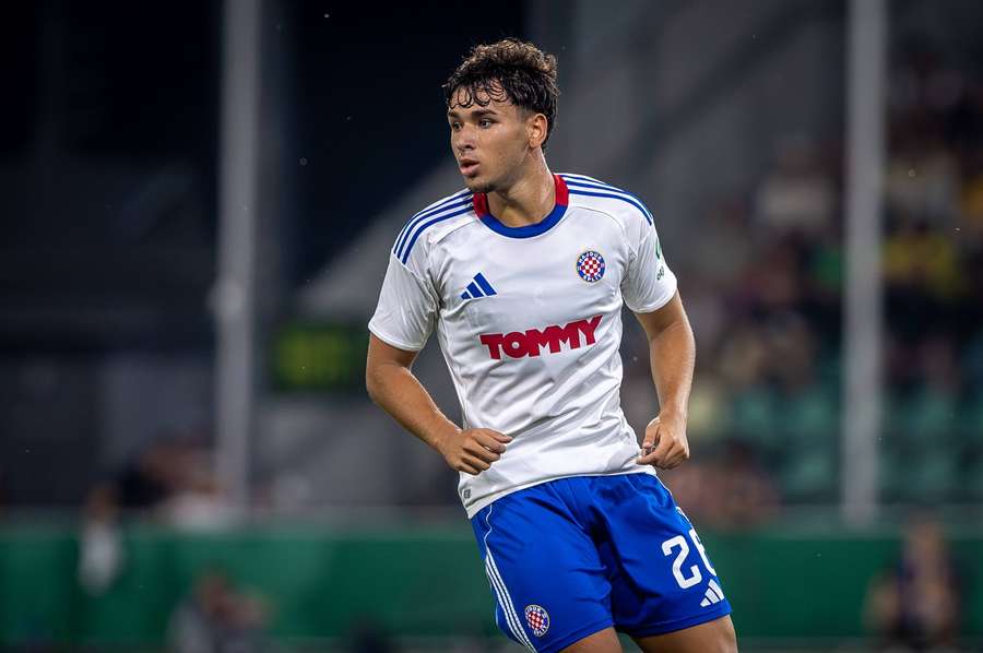 Adam Guram in action for Hajduk Split