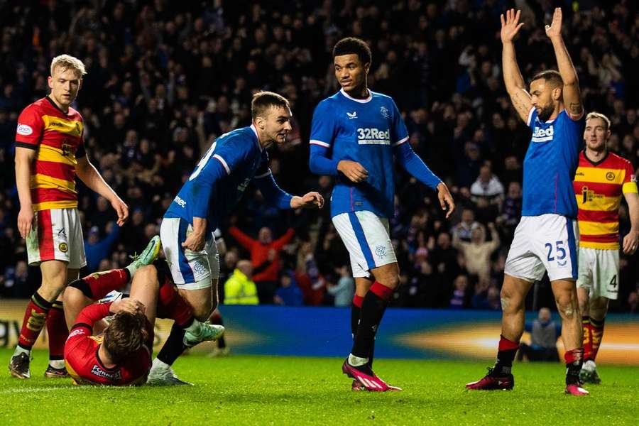 O Rangers acabou por vencer o Partick Thistle