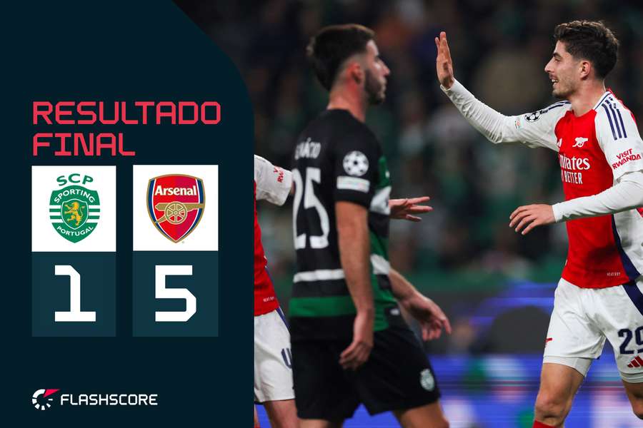 Havertz apontou o segundo para o Arsenal