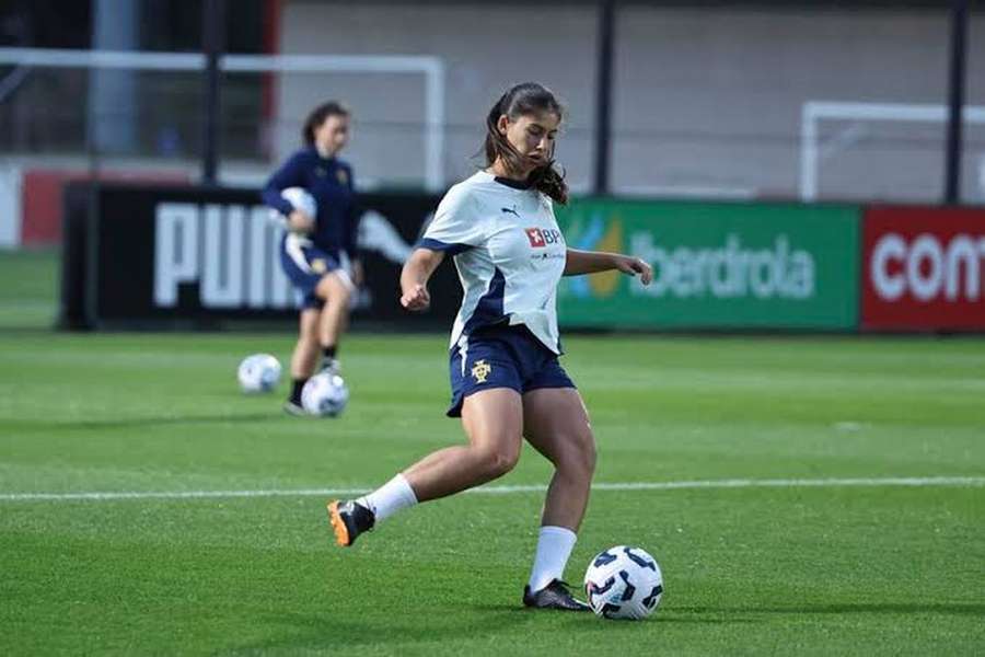 Alice Marques no treino de Portugal Alice Marques no treino de Portugal