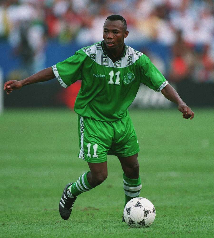 Amunike, con Nigeria en Estados Unidos 1994