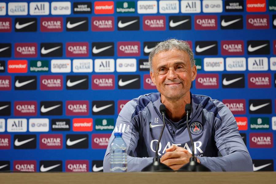 Luis Enrique en conférence de presse.