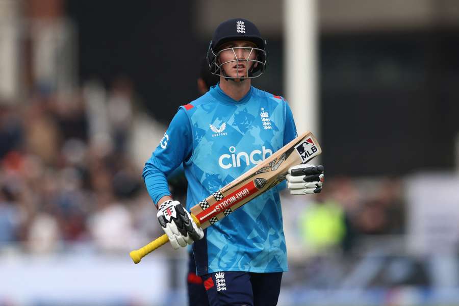 Brook in action for England