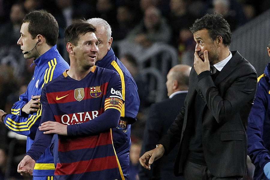 Lionel Messi și Luis Enrique la Barcelona