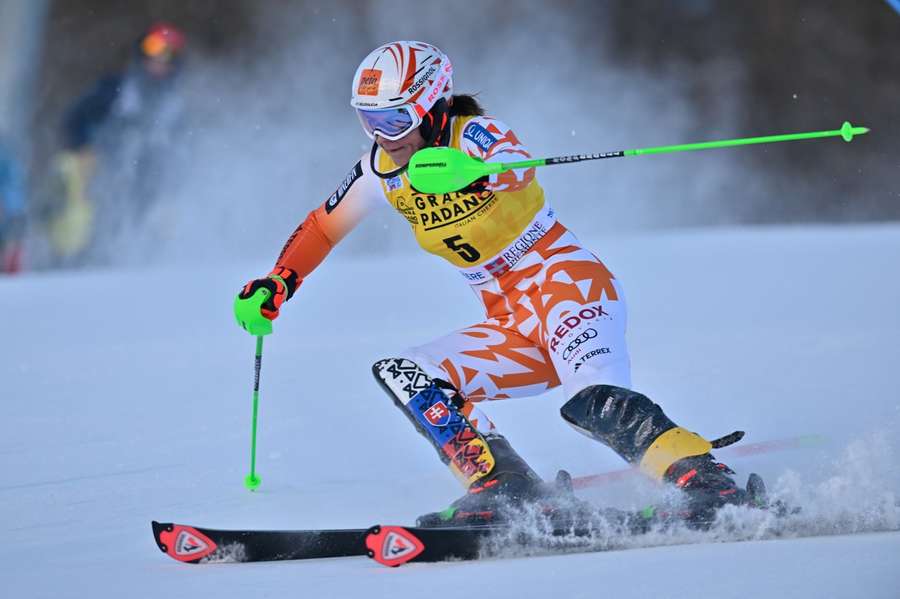 Ani v nedeľu si Petra Vlhová nepripísala na konto prvý triumf v sezóne. 