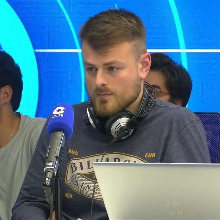 Ander Cotorro, en una tertulia de radio