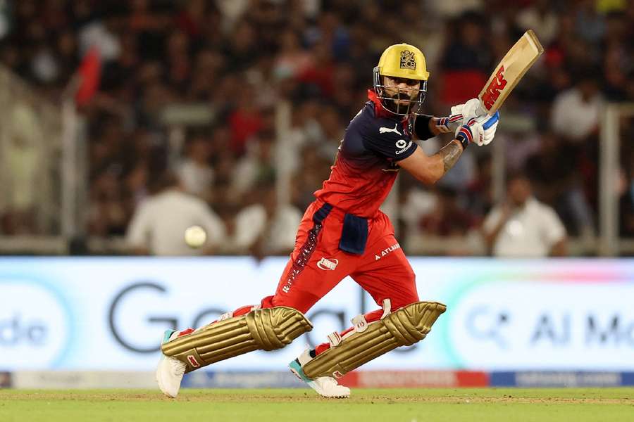 Royal Challengers Bengaluru batsman Virat Kohli in action