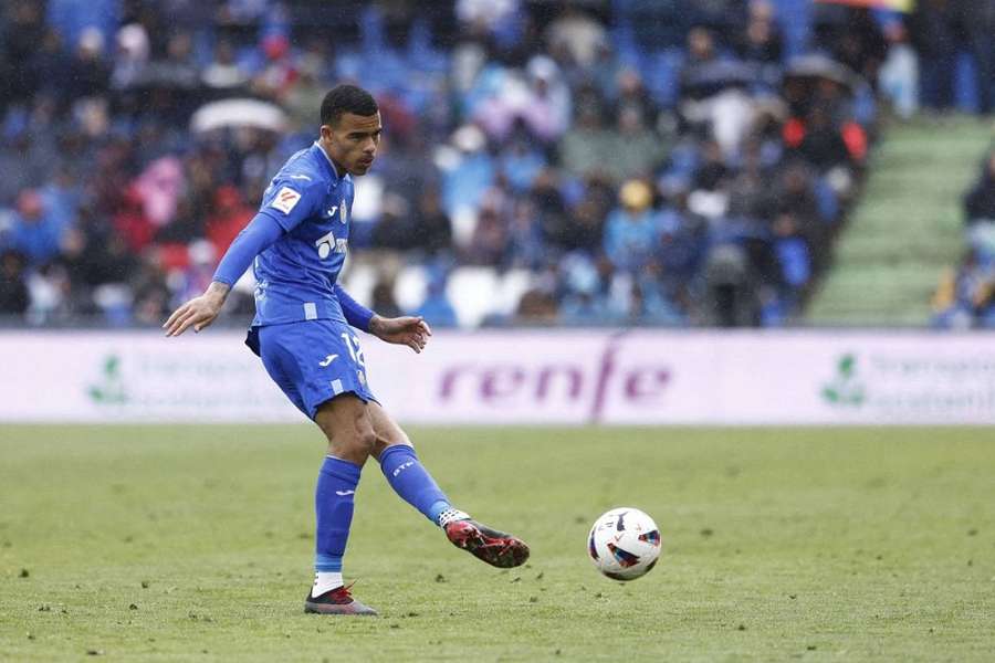 Greenwood in action for Getafe in March