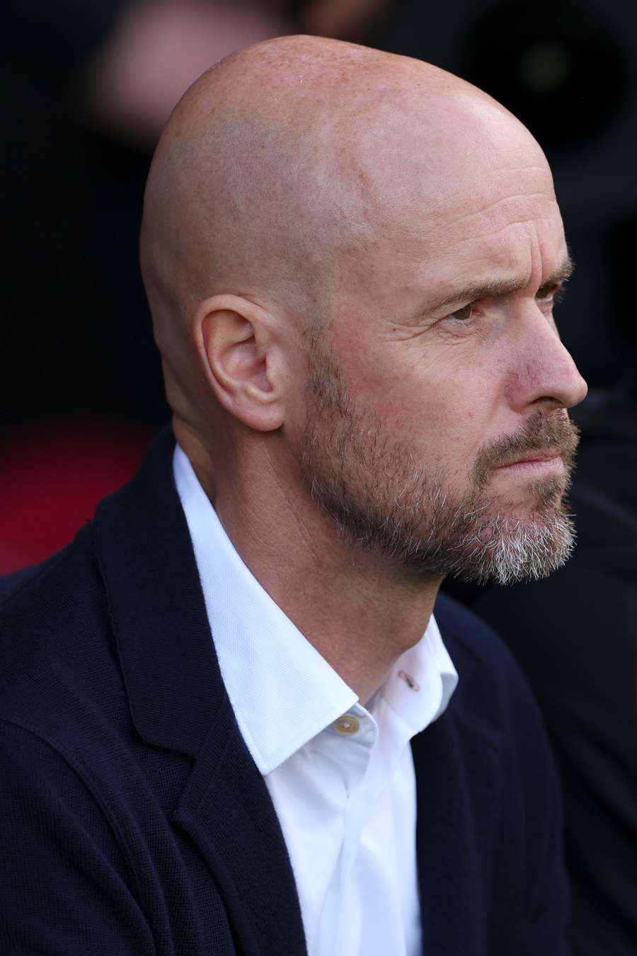 Manchester United's Dutch manager Erik ten Hag waits for the start of the English Premier League football match between Bournemouth and Manchester United
