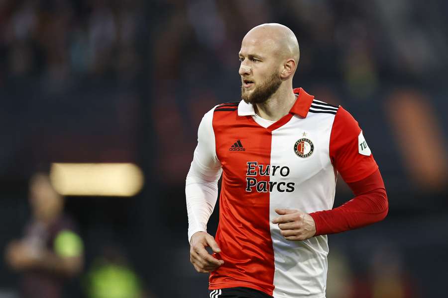 Gernot Trauner tijdens Feyenoord - AS Roma