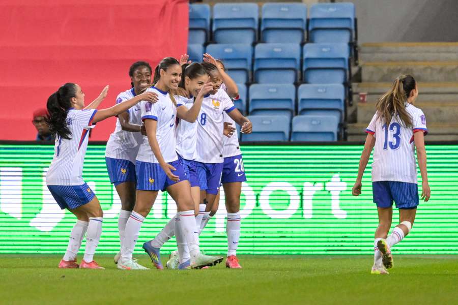 Les Bleues face à la Norvège mardi.