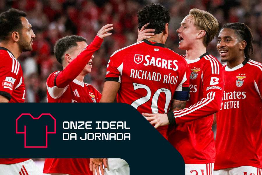 Ríos brilhou com duas assistências na vitória do Benfica