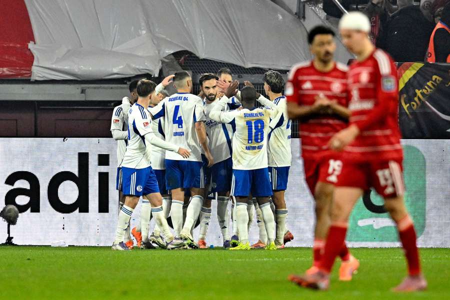 Schalke jubelt über den Treffer von Kenan Karaman.