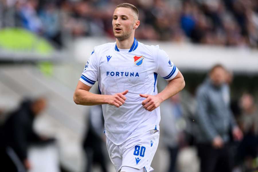 Opora defenzivy ostravského Baníku Ondřej Kričfaluši