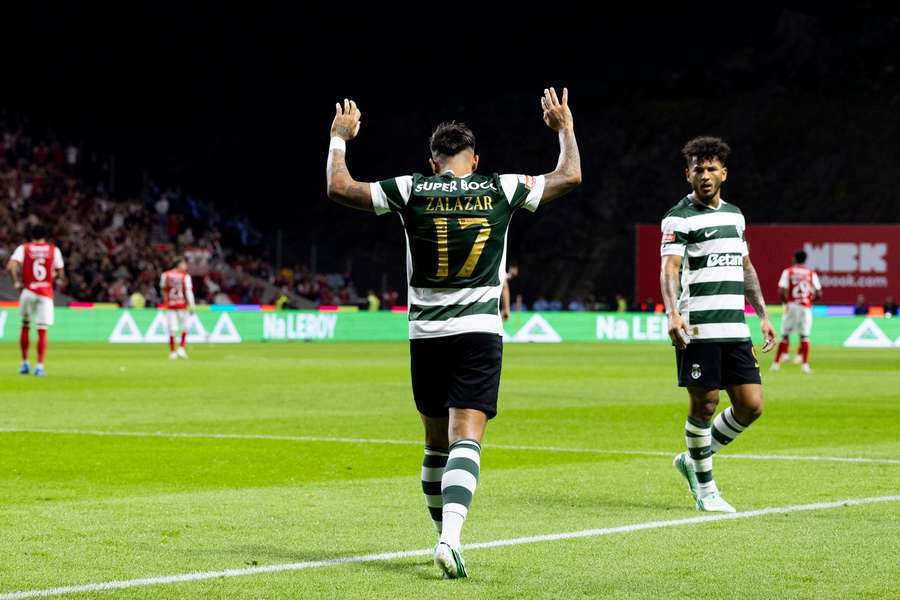 Rodrigo Zalazar marcou mas não festejou diante do SC Braga, a sua antiga equipa Rodrigo Zalazar marcou mas não festejou diante do SC Braga, a sua antiga equipa