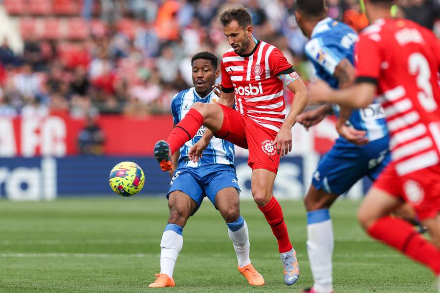 Imagen del último Girona-Espanyol disputado en Montilivi