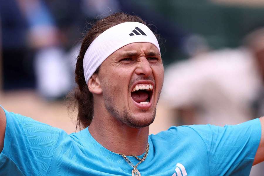 Alexander Zverev schreit die Freude heraus.