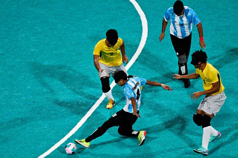 Brasil foi eliminado pela Argentina e ficará sem ouro no futebol de cegos