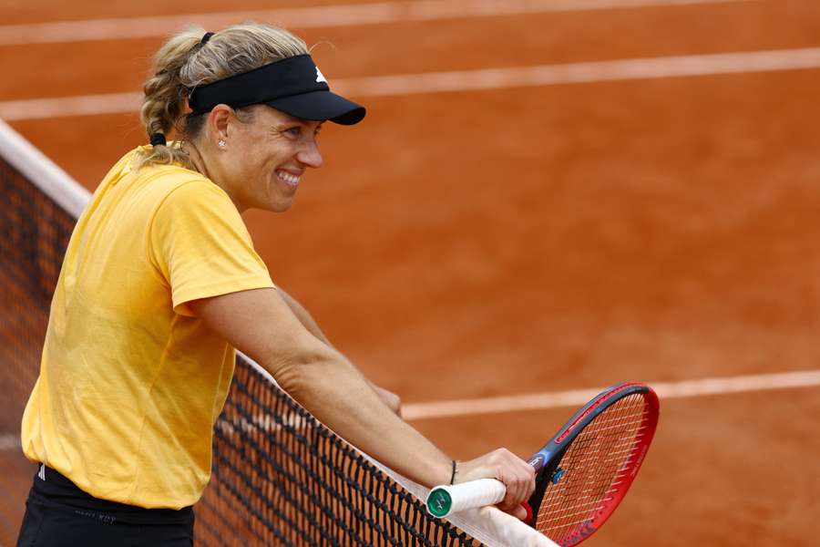 Angelique Kerber of Germany during training