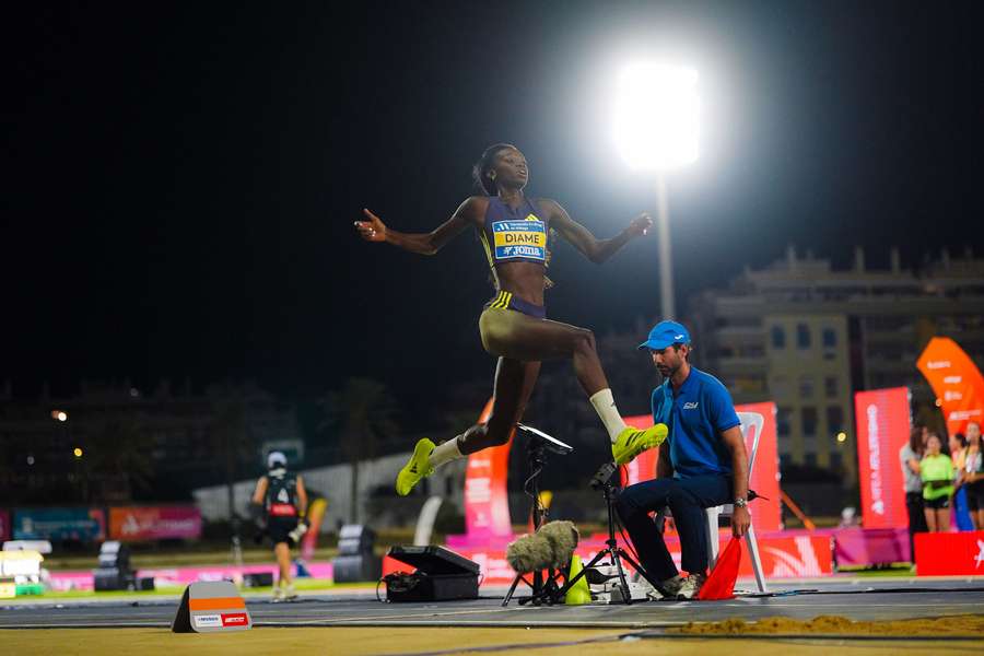 Fátima Diame, campeona de España de longitud