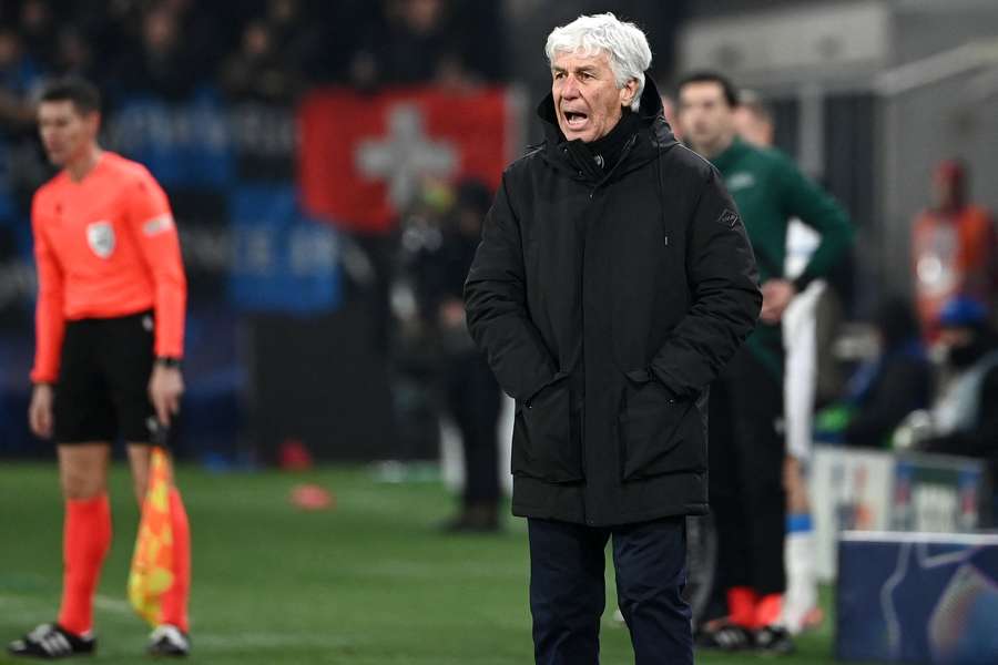 Gian Piero Gasperini, durante el Atalanta-Club Brujas