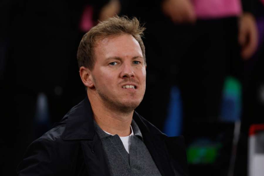 Nagelsmann looks on 