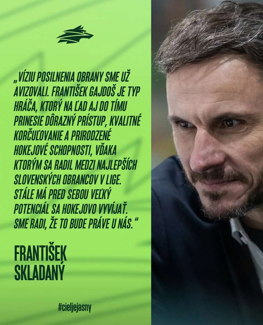 Skladaný má z novej posily veľkú radosť. Skladaný má z novej posily veľkú radosť.
