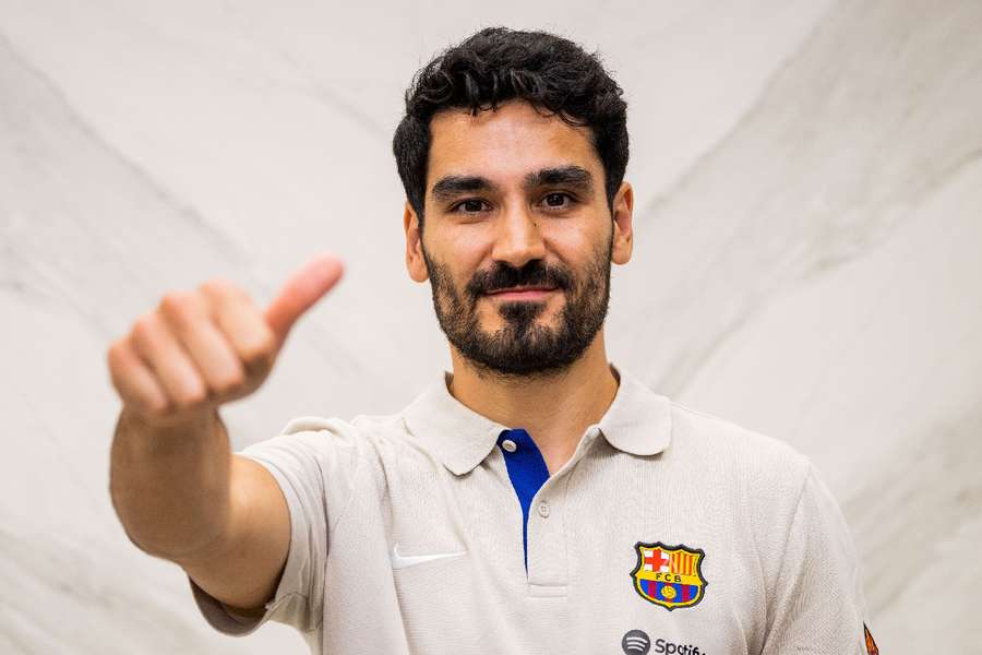Gundogan, na chegada a Barcelona