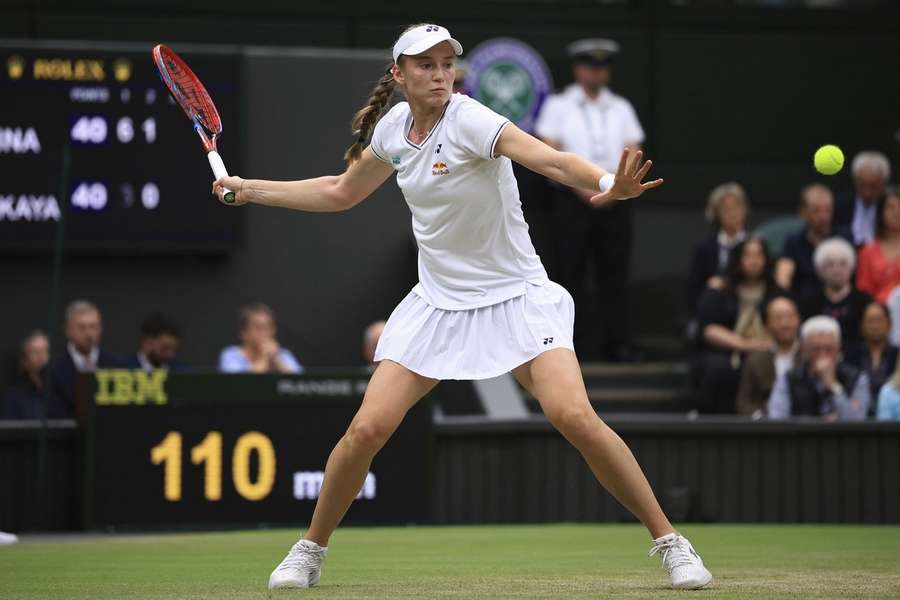 Rybakinová vyhrala 18 z 20 zápasov na Wimbledone.