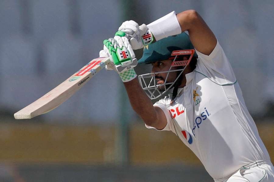 Babar Azam is due in next on day five of the second test match