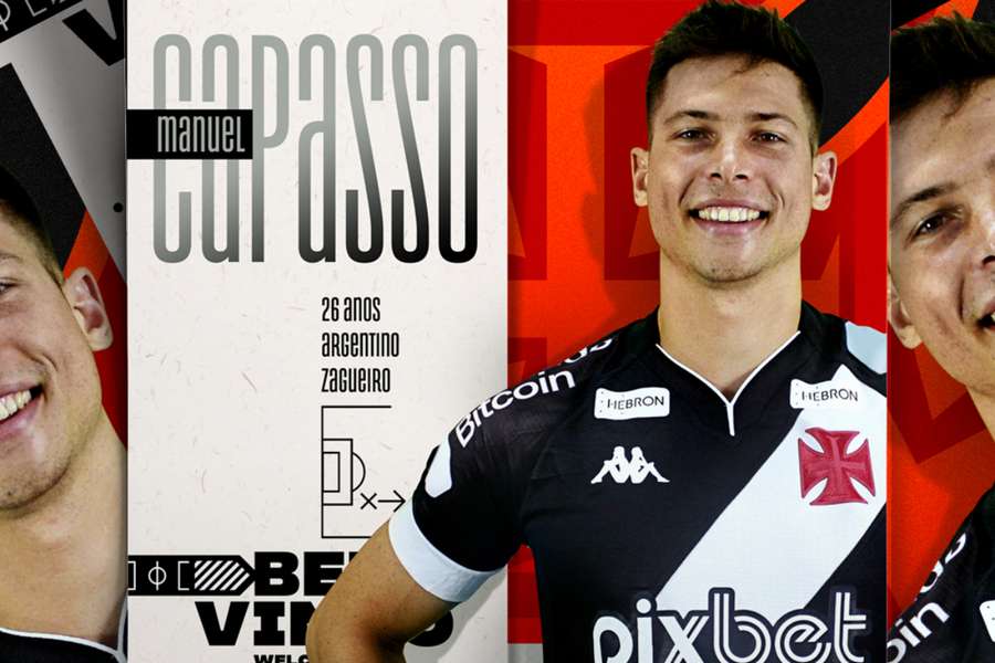 Manuel Capasso assinou contrata por três temporadas com o Vasco