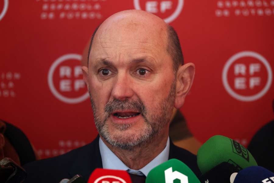 Spanish Football Federation president Rafael Louzan Spanish Football Federation president Rafael Louzan