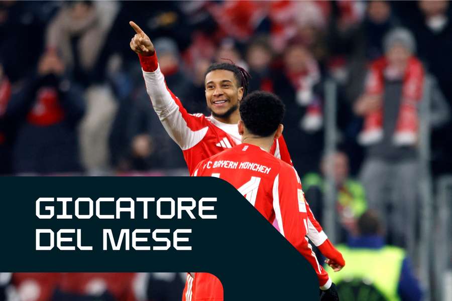 Michael Olise esulta dopo il gol contro il Wolfsburg