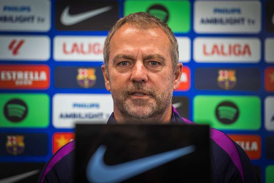 Hansi Flick, en la rueda de prensa previa al duelo frente al Sevilla