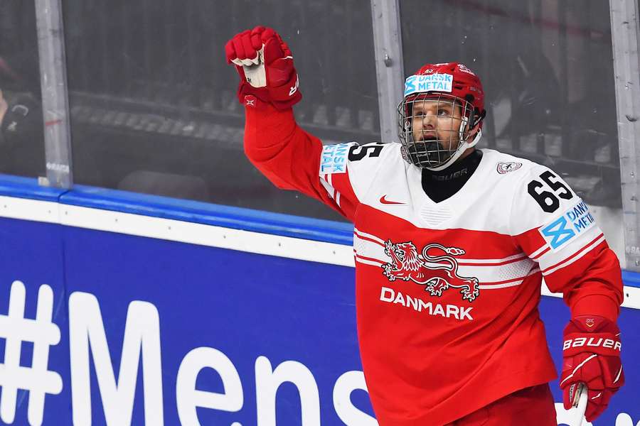 Christian Wejse kom søndag på tavlen, da Danmark drillede de canadiske verdensmestre.