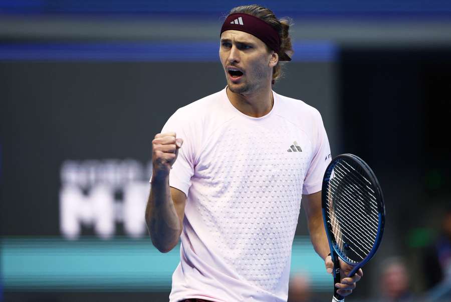 Alexander Zverev celebrates