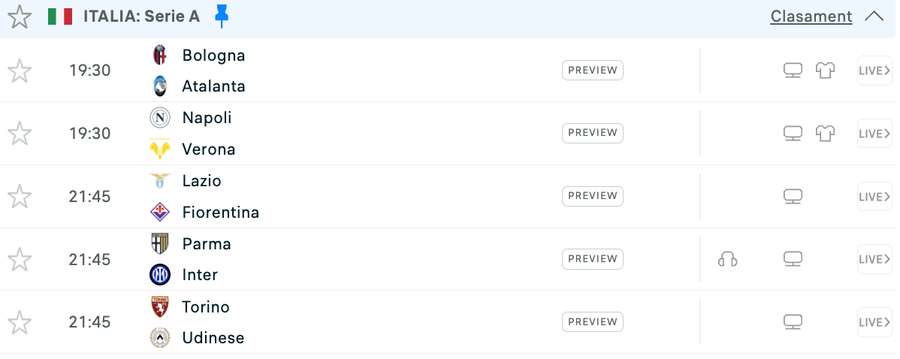 Program Serie A Program Serie A