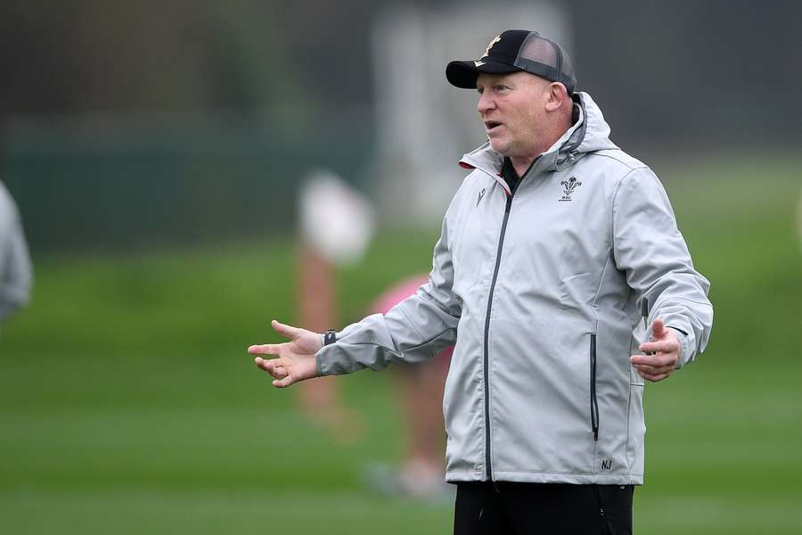 Jenkins watches over Wales training ahead of their match with Australia