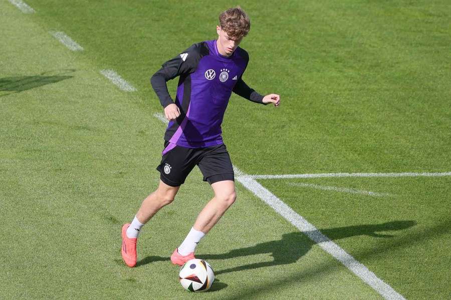 Paul Wanner im Training mit der deutschen U21.