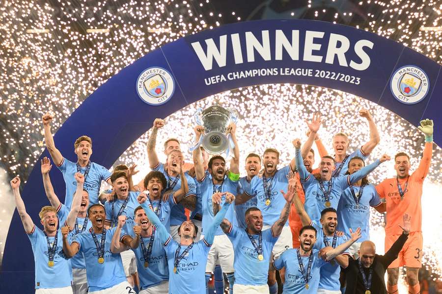 O Manchester City conquistou o seu primeiro título da Liga dos Campeões no ano passado.