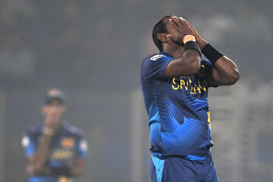 Mathews was the unlucky recipient of a bizarre dismissal for Sri Lanka