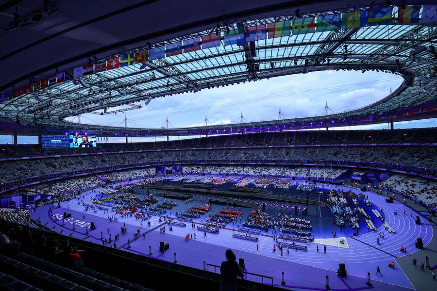 Le Stade de France pendant les Jeux.