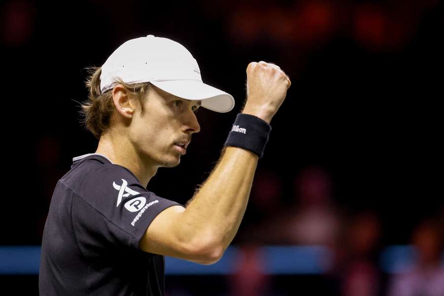 Alex de Minaur à Rotterdam. Alex de Minaur à Rotterdam.