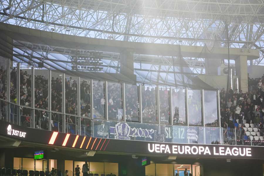 Aficionados del Anderlecht en el Reale Arena