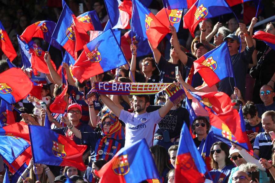 L'afición blaugrana était au rendez-vous à Montjuic